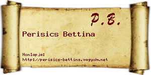 Perisics Bettina névjegykártya